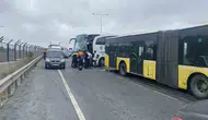 Arnavutköy yolunda otobüs kazası
