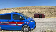 Dereköy yolunda direksiyon hakimiyetini kaybeden sürücü kaza yaptı