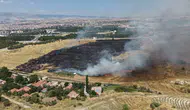 Çorum’da anız yangını korkuttu