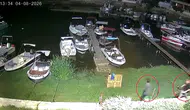 İznik Limanı’nda gece yarısı tekne soygunu
