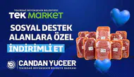 TEK Market'te sosyal destek alana ette 80 TL indirim