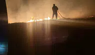Çorum’da gece yarısı anız yangını paniği