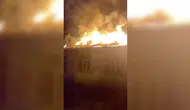 Besni’de ilkokul çatısında korkutan yangın