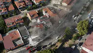 Fethiye’deki ayakkabı mağazasında yangın paniği