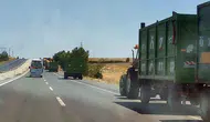 Yozgat yollarında traktör ve biçerdöver uyarısı