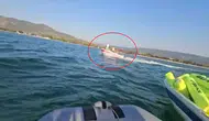 Gölde bottan düşen 3 kişi son anda kurtarıldı, o anlar kamerada