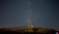 Erciyes zirvesinde Perseid meteor yağmuru görsel şöleni