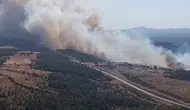 Bayramiç ormanlarında alevlerle büyük mücadele