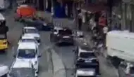 Beykoz'da dehşet anları: Kaldırımdaki yayaların arasına daldı