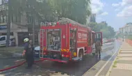 Maltepe’de seyir halindeki elektrikli otomobil küle döndü