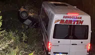 Bartın'da minibüs ile otomobil çarpıştı, 11 yaralı hastanede