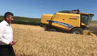Yozgatlı çiftçinin hasat mesaisi başladı