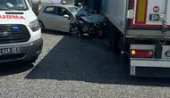 Kapıkule yolunda tır ile otomobil kazası