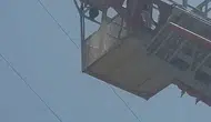 Palu'da leyleğin imdadına itfaiye yetişti