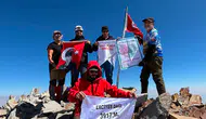 Sökeli sağlıkçılar Erciyes zirvesinde organ bağışına dikkat çekti
