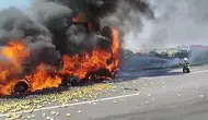 Adana'da otoyolda kamyon kazası bir can aldı