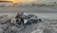 Kayseri'de motosiklet kazası iki kişiyi hastanelik etti