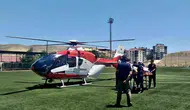 Darende’de kalp krizi geçiren hasta için gökyüzünde ambulans seferi