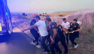 Bingöl yolunda otomobil kontrolden çıktı