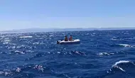 Ayvalık açıklarında mahsur kalan iki kişi kurtarıldı