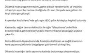 Aspendos'ta bin 800 yıllık sağlık tanrısı heykeli bulundu
