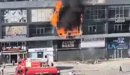 Ankara İvedik OSB'de hırdavat dükkanı küle döndü