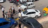 Osmaniye'de kontrolden çıkan otomobil otoparka uçtu