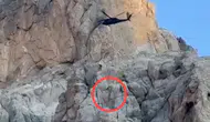 Aladağlar'da mahsur kalan İngiliz dağcıyı askeri helikopter kurtardı