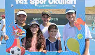 Samsunlu gençler yaz tatilini sporla değerlendiriyor