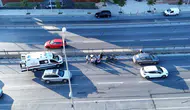 Büyükçekmece E-5 yolunda motosiklet kazası trafiği durdurdu