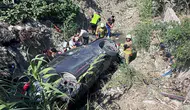Samandağ’da otomobil devrildi, iki kişi yaralandı