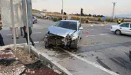 Çorum Yeni Osmancık Kavşağı'nda korkutan kaza
