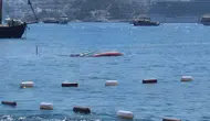 Bodrum açıklarında demirli yelkenli gece yarısı sulara gömüldü