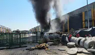 Kayseri'de sünger atölyesini alevler yuttu