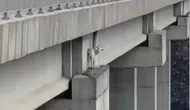 Kuzey Marmara Otoyolu viyadüğünde mahsur kalan keçi kurtarıldı