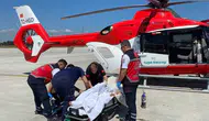 Kastamonu'da inme geçiren hasta için hava ambulansı devreye girdi