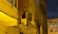 Güngören'de gece yarısı dehşeti 5 katlı binanın balkonu çöktü