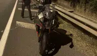 Bolu D-100 karayolunda motosiklet kazası