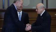 Erdoğan ve Bahçeli Külliye’de kritik zirve için bir araya geldi