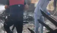 Yüksekova'da gece yarısı yangın Habil Koç'un evi kül oldu