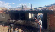 Çankırı'da bir köy evi yangında küle döndü