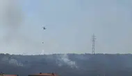 Kazdağları eteklerinde çıkan yangın yerleşim yerlerini tehdit ediyor