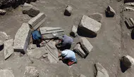 Aspendos'ta bin 800 yıllık şifa tanrısı heykeli bulundu