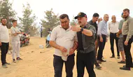 Çine’deki yangın bölgesinde devletten vatandaşa yakın takip