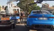 Plakasını gizleyip drift yapan sürücünün ehliyetine el konuldu