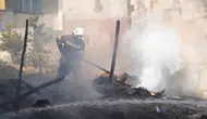 Erzurum’da boş binada çıkan yangın mahalleyi ayağa kaldırdı