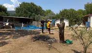Menteşe’de bahçede başlayan yangın eve sıçramadan söndürüldü