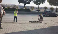 Etimesgut yolunda motosiklet kazası 2 yaralı
