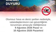 Zonguldak sahillerinde iki günlük denize giriş yasağı geldi