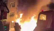 Demirci dükkanında yangın paniği, itfaiye söndürdü